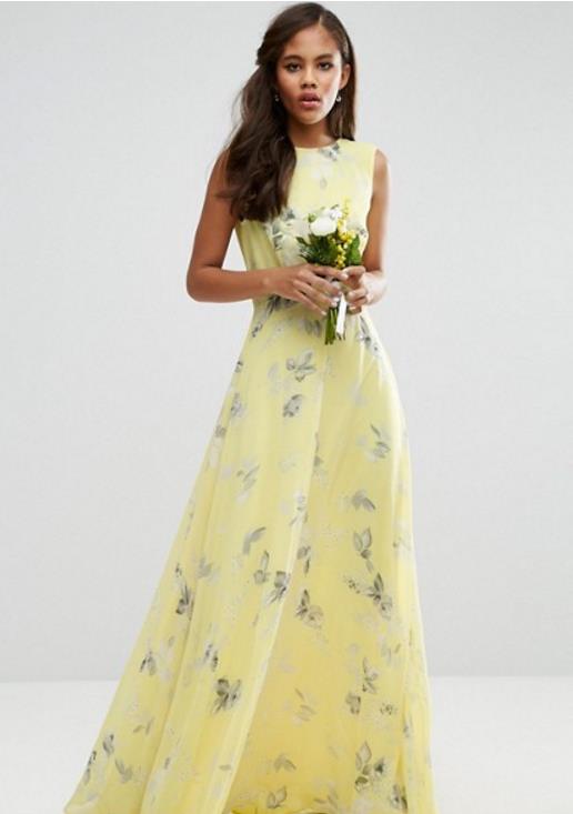 ASOS Tall Платье макси с цветочным принтом 