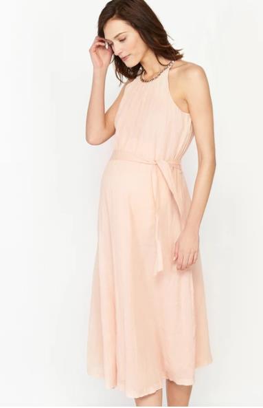 2017-06-02 18-24-53 Платье праздничное для периода беременности с блестящими вставками R Essentiel купить в интернет-мага