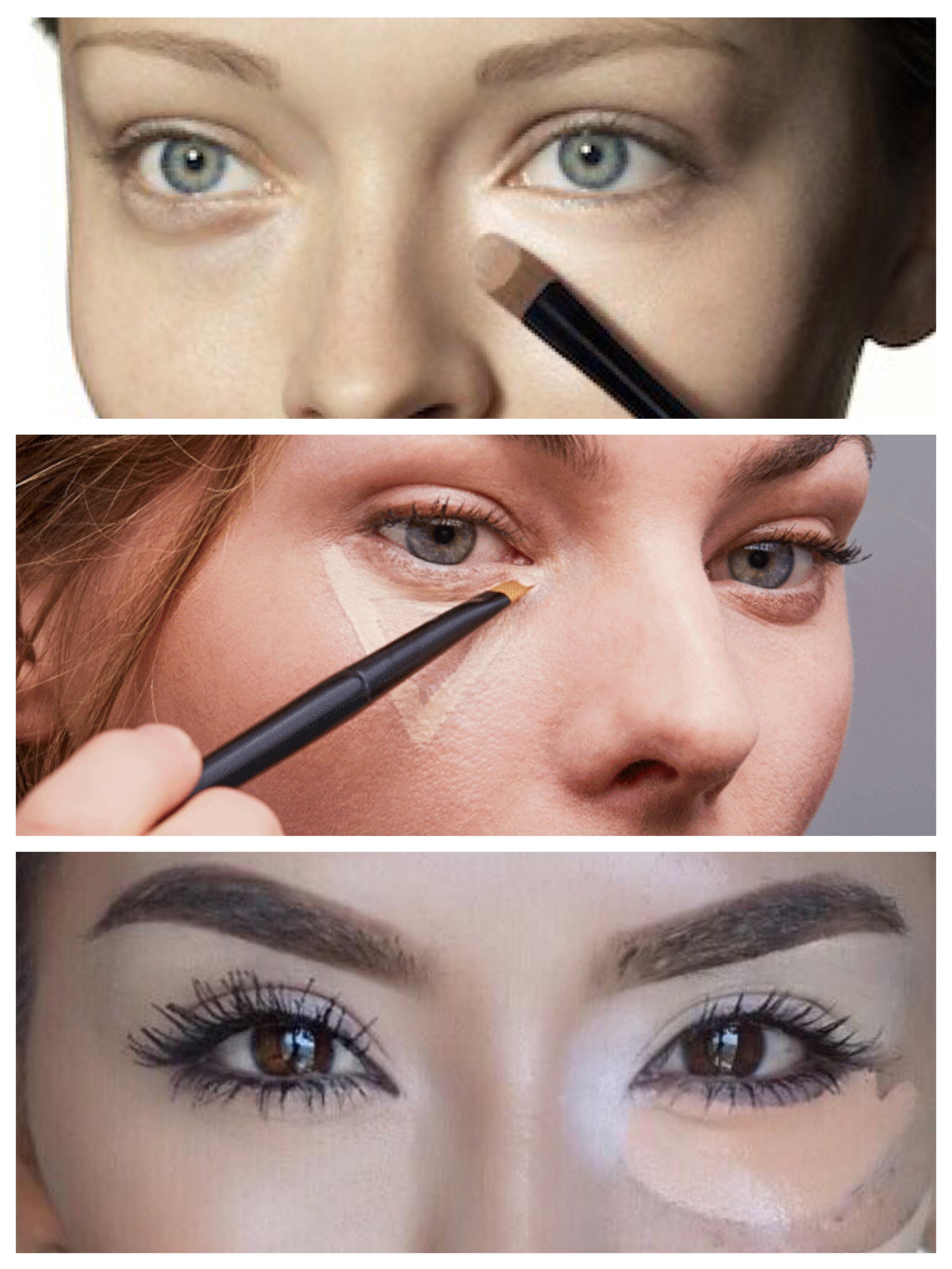как увеличить глаза при помощи макияжа_консилеры