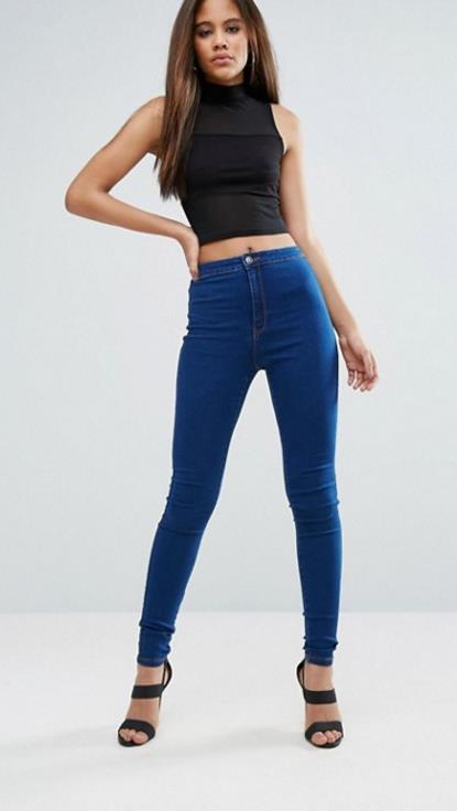 2017-01-19 00-00-48 Missguided Tall Зауженные суперэластичные джинсы с завышенной талией Missguided Tall Vice - Google Ch