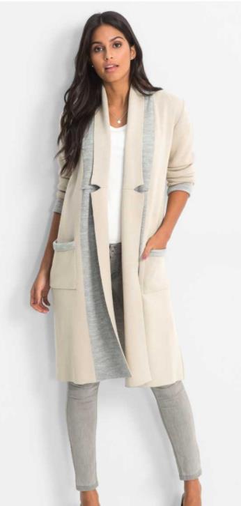 2017-06-30 20-39-36 Вязаное пальто бежевый серый меланж - Для женщин - bonprix.ru - Google Chrome