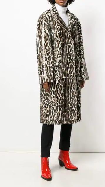 2018-12-06 06-10-23 Calvin Klein 205W39nyc длинное пальто с леопардовым узором - Купить в Интернет Магазине в Москве Цены